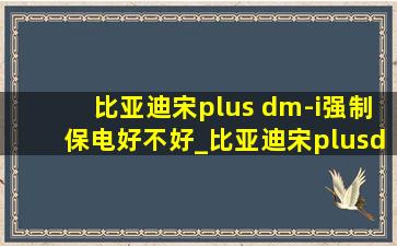 比亚迪宋plus dm-i强制保电好不好_比亚迪宋plusdmi强制保电不好使